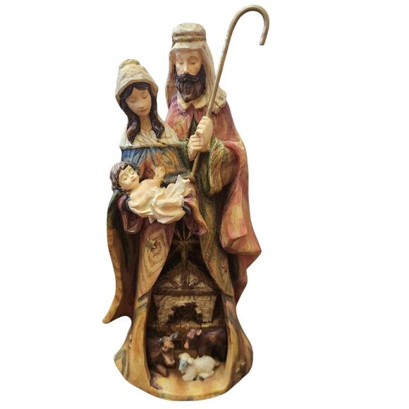 ROMAN Nativity scene made out of driftwood - Picture 1 of 5